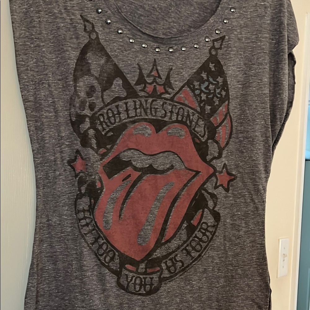 Rock & Republic Rolling Stones Gray Tee